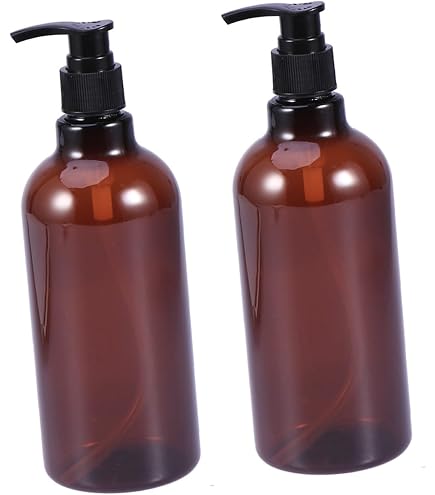 Amazon.co.jp: ポンプボトル 遮光瓶 ポンプ瓶 500ml シャンプーボトル